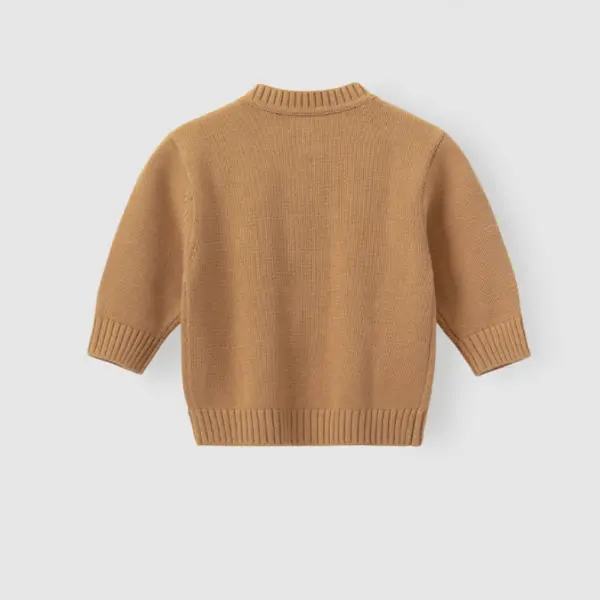 Baby bomull stickad cardigan