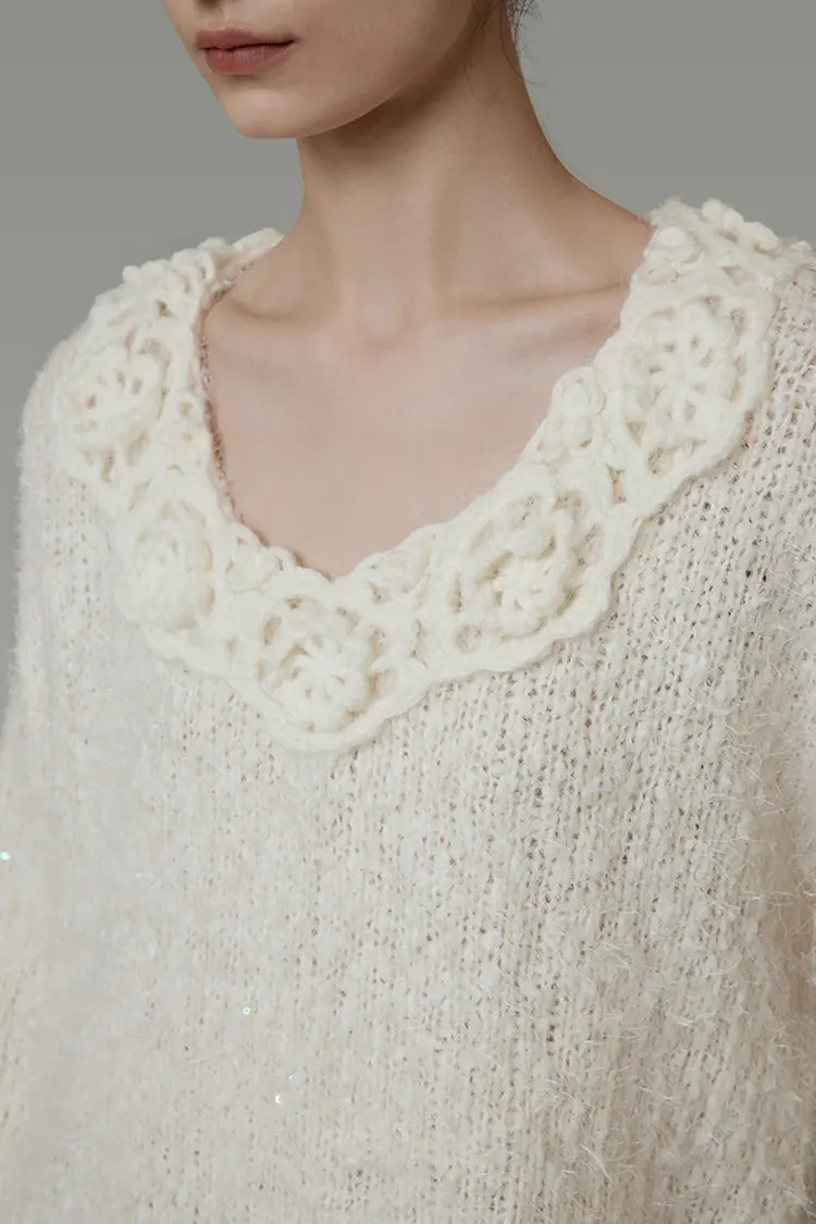 Women's 3D Lace Sweate