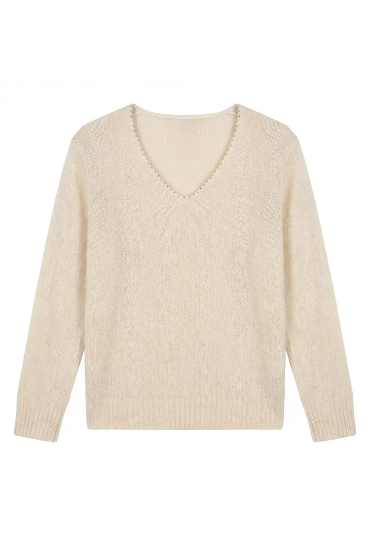 Women's Solid Color Cashmere Sweater