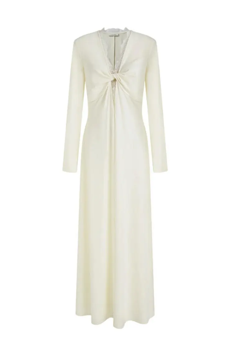 Spetsskarvad maxiklänning för kvinnor